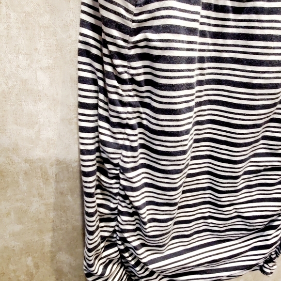 Athleta Striped Ruched Boatneck Midi Dress - Picture 4 of 8